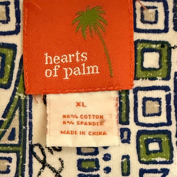 Hearts of Palm Blue and Green Embellished Geometric Long Sleeve Top - Picture 2 of 5